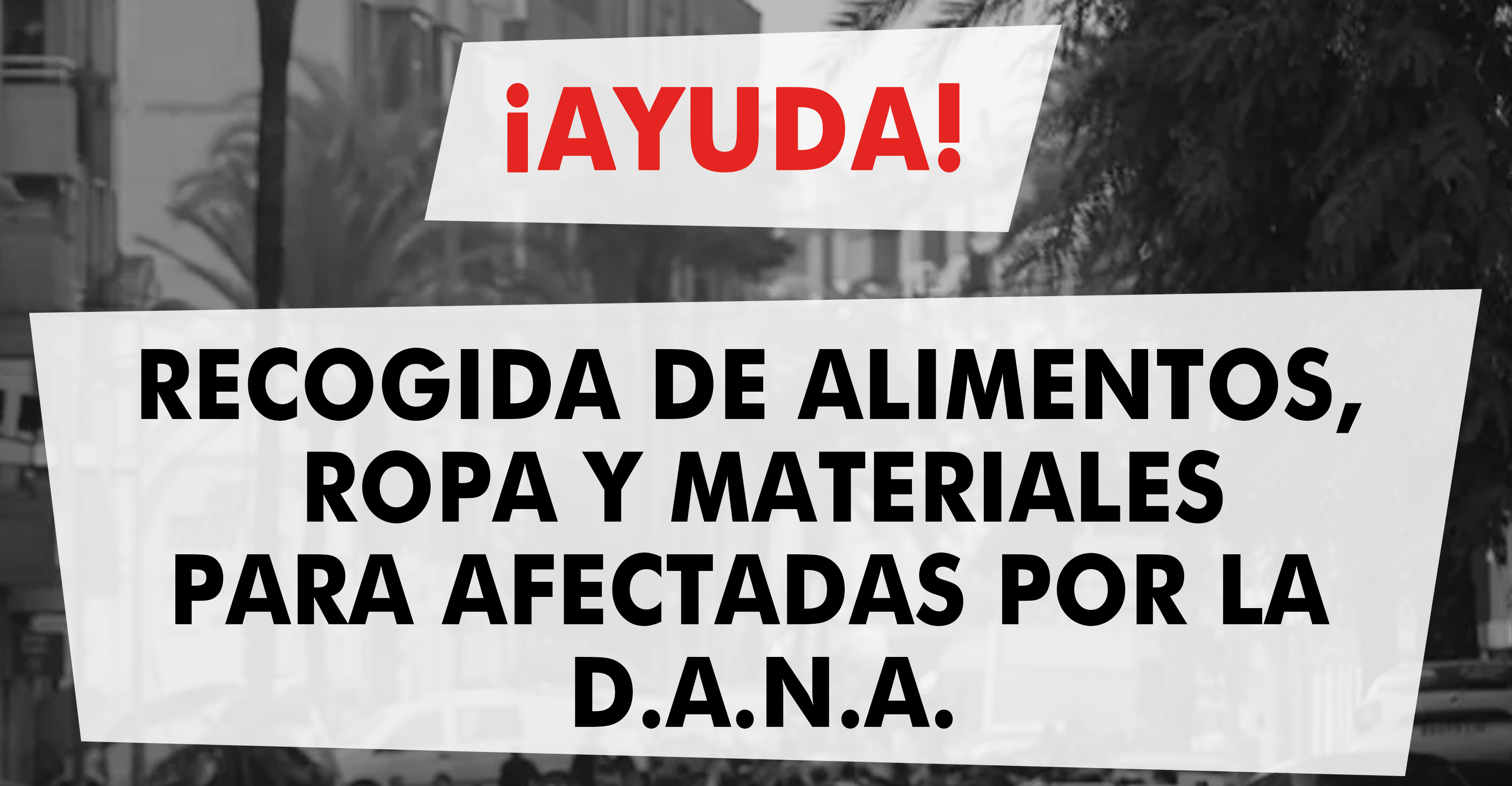 Ayuda personas afectadas por la Dana